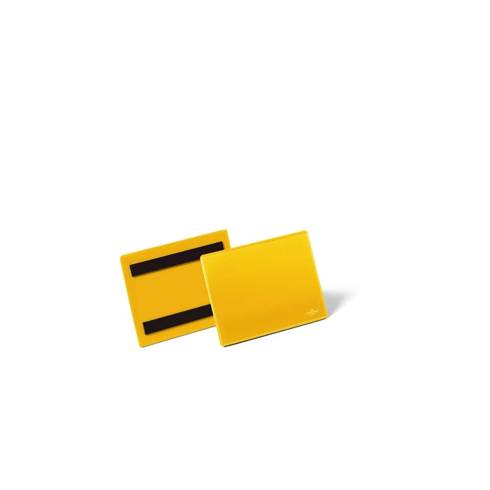 Durable Magnetische Kennzeichnungstasche A6 quer »1756« gelb