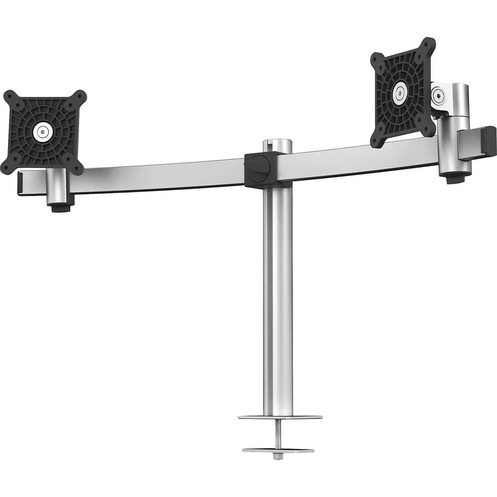 Durable Monitorhalter mit Tischdurchführung für 2 Monitore silber, 78x44.5x19 cm
