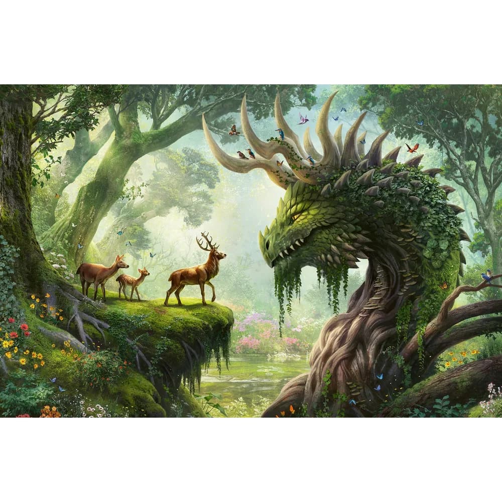 Ravensburger 12000808 Erwachsenenpuzzle 3000 Teile - Der Walddrache erwacht