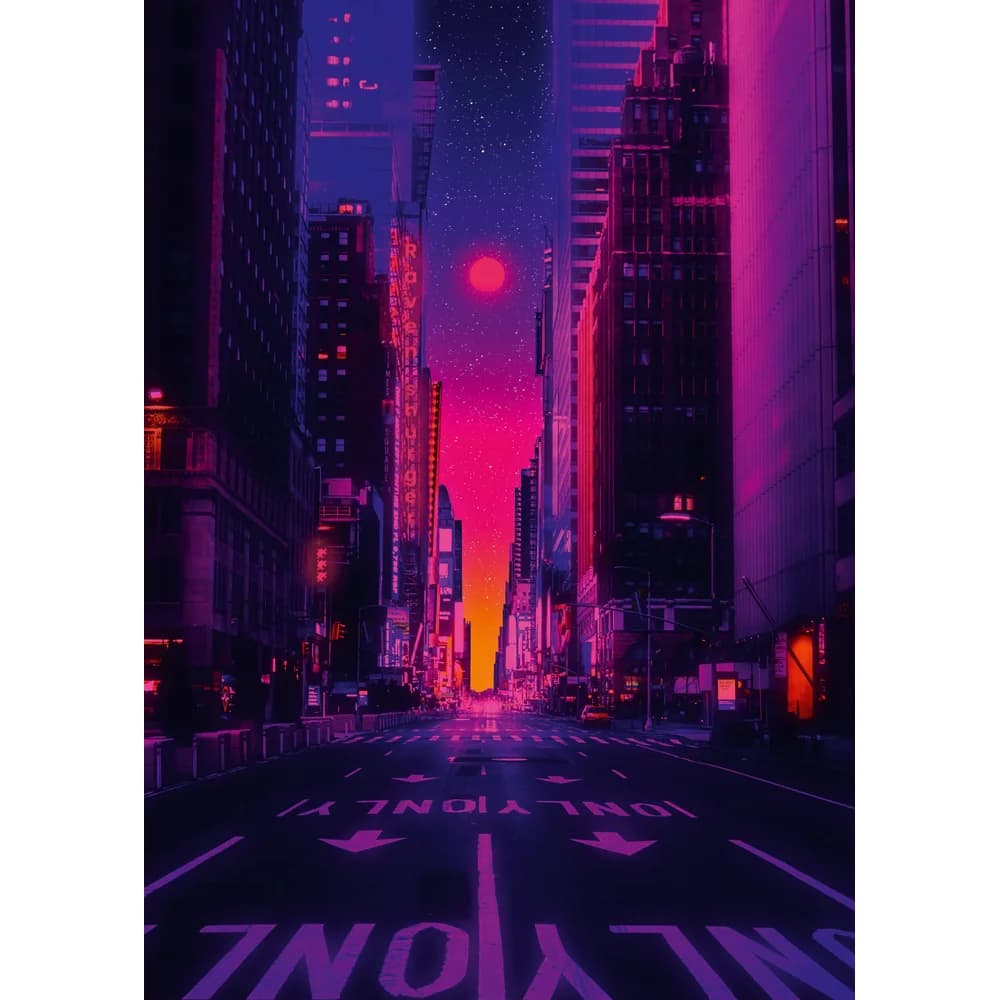 Ravensburger Puzzle Puzzle New York In Neon (1000 Teile), Puzzleteile