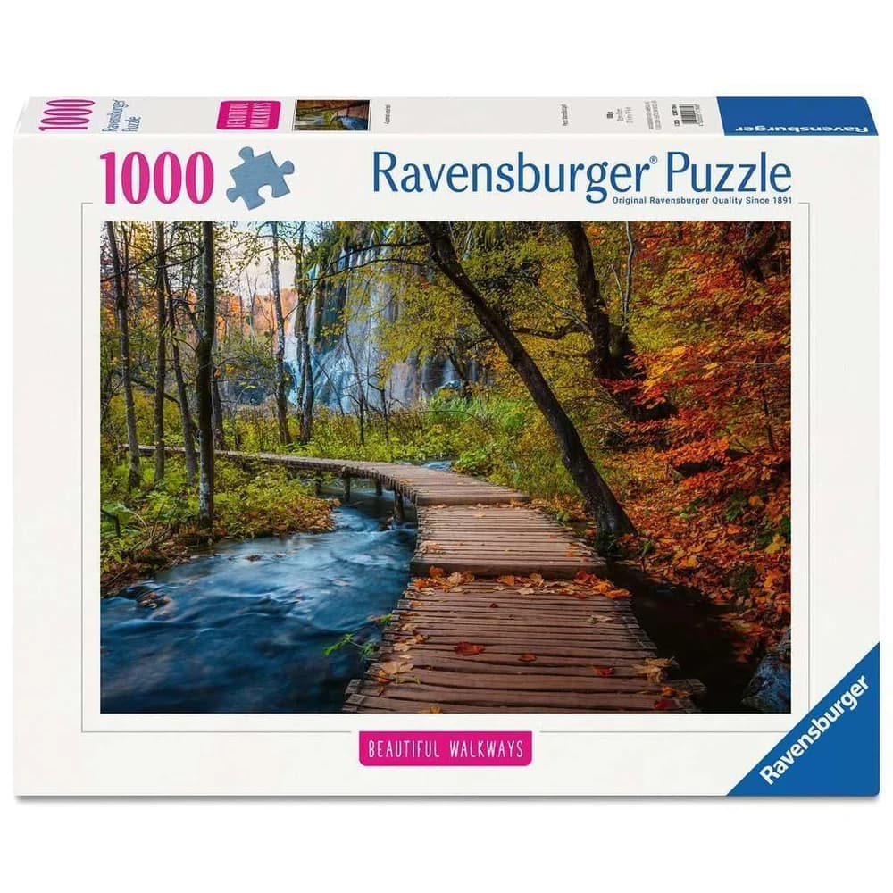 Ravensburger Puzzle - Erwachsenenpuzzle 1000 Teile - Herbstlicher Waldweg