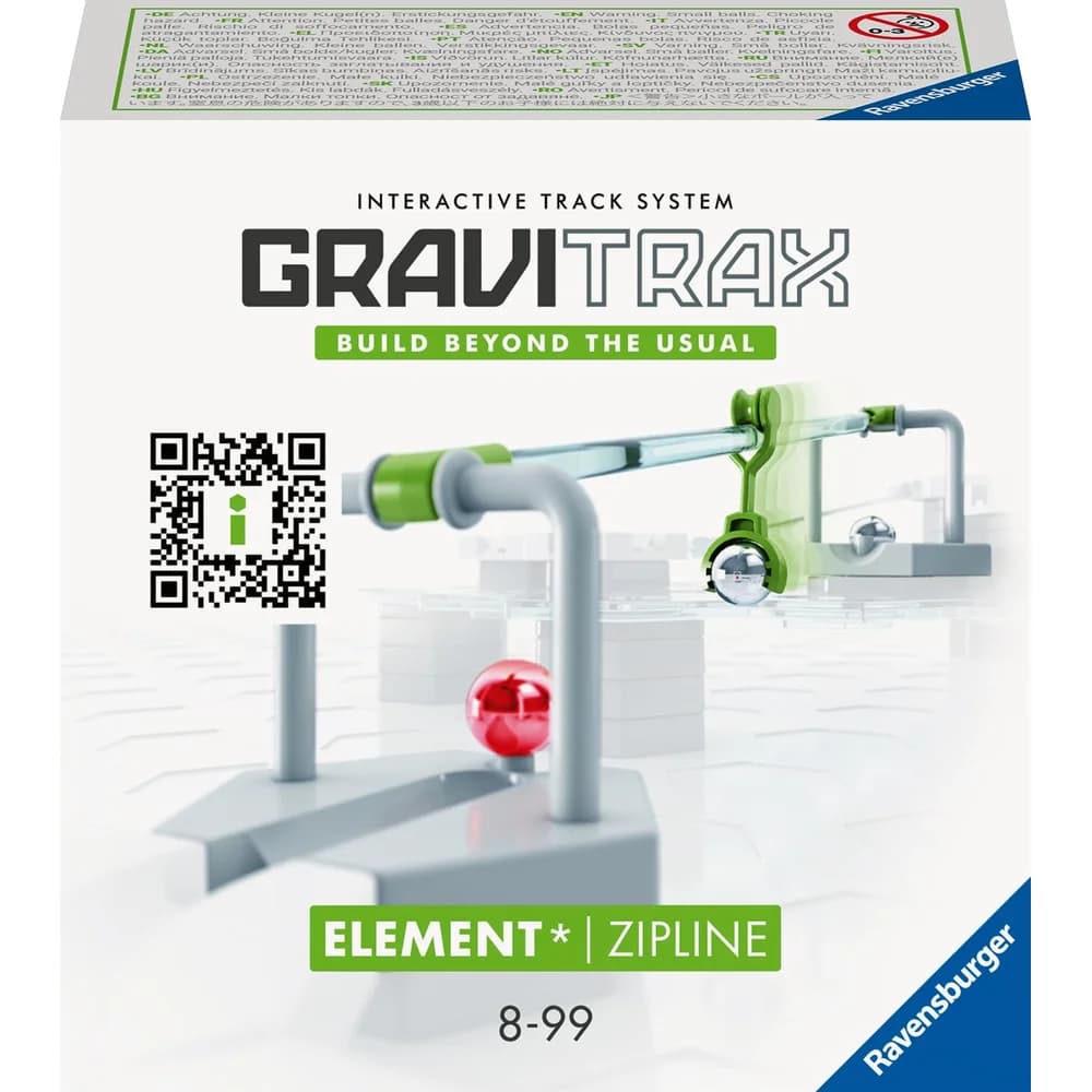 Ravensburger Kugelbahn-Bausatz GraviTrax Element Zipline Erweiterung bunt