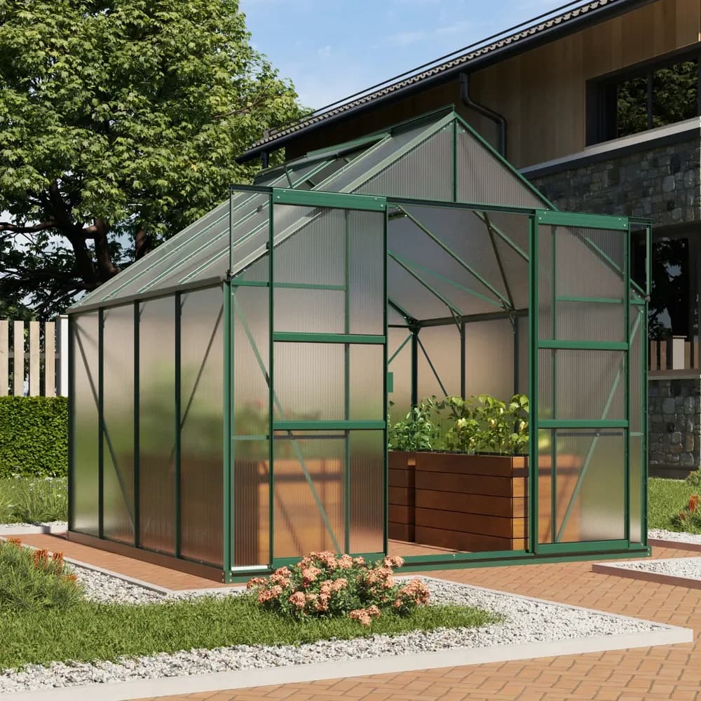 Vitavia Gewächshaus "Mars 6700",smaragd grün,6,7 m2