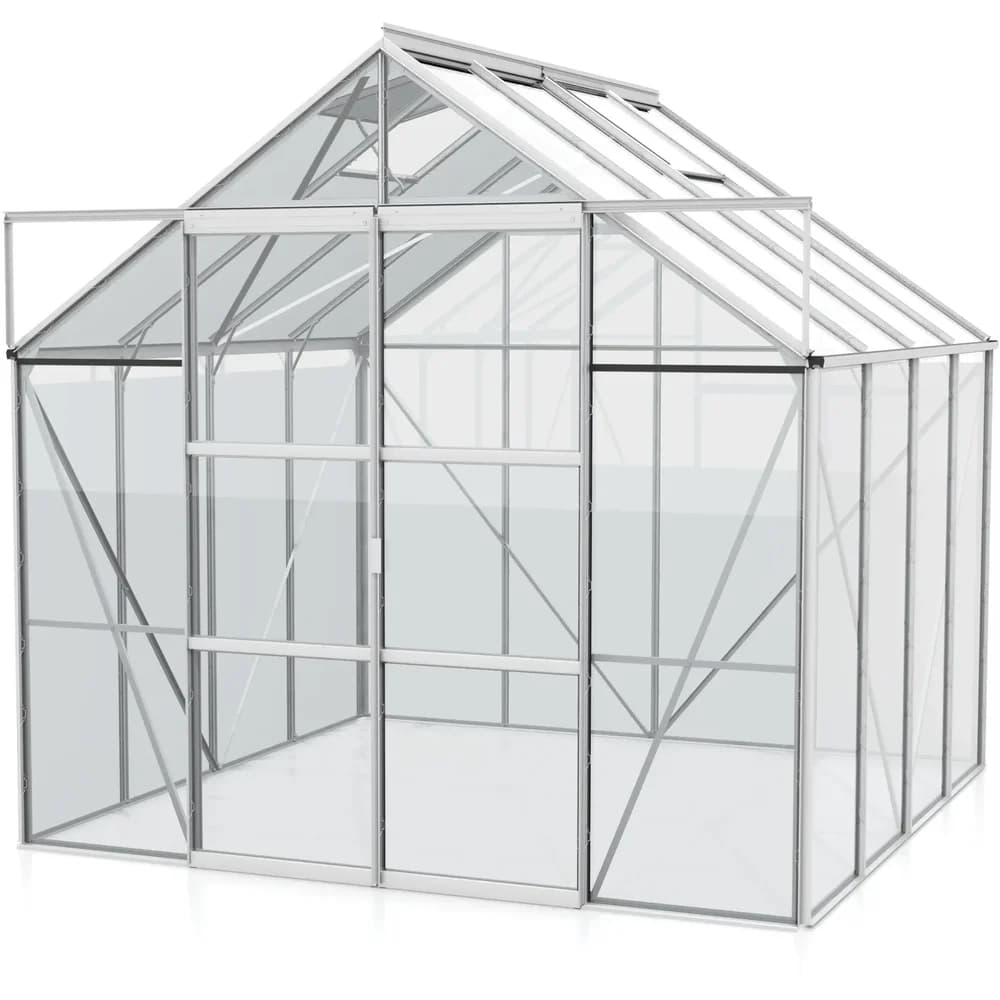 Vitavia Gewächshaus "Uranus 6700",aluminium eloxiert,6,7 m2