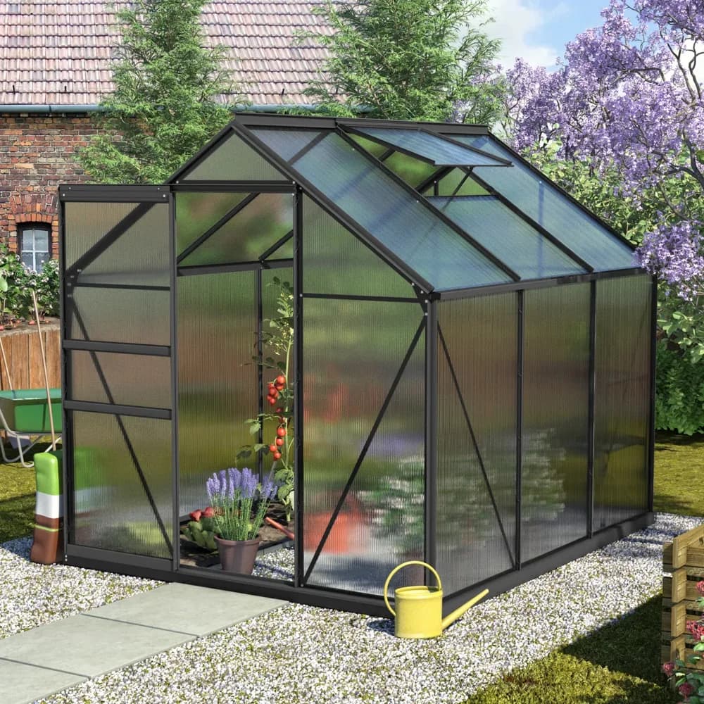 Vitavia Gewächshaus "Calypso 4400",schwarz,4,4 m2