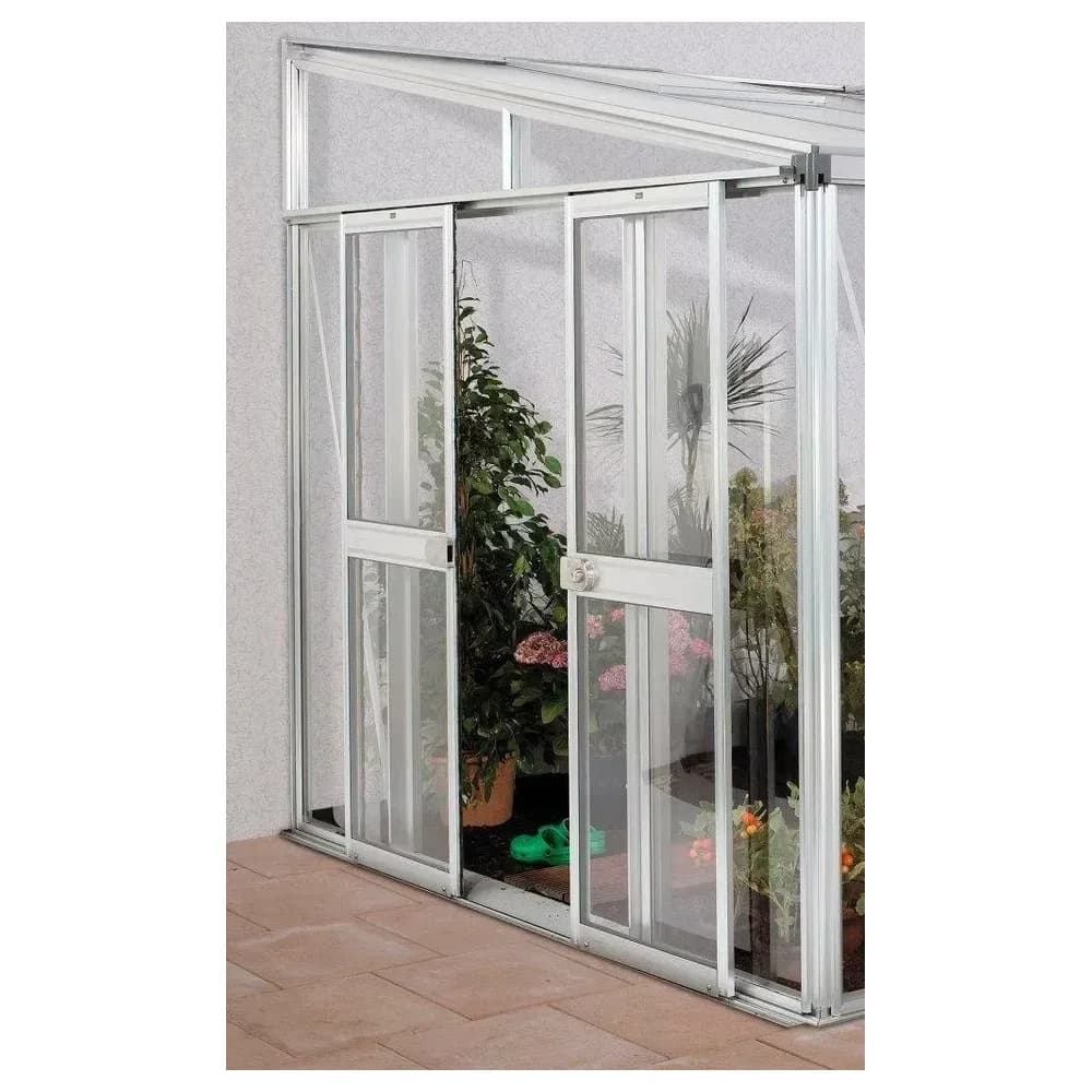 VITAVIA Doppeltür für Gewächshäuser »Athena«, BxH: 119 x 176 cm - silberfarben