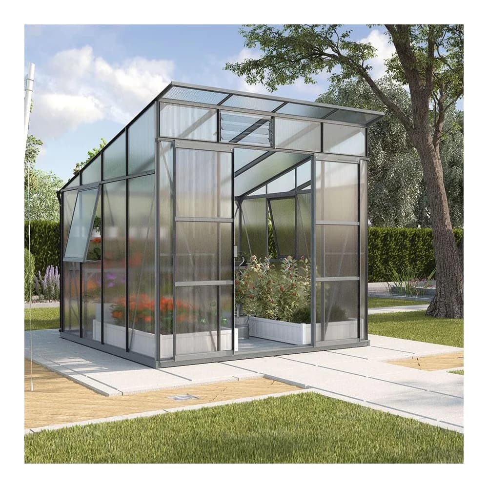 Vitavia Gewächshaus "Freya 7600",schwarz,7,6 m2