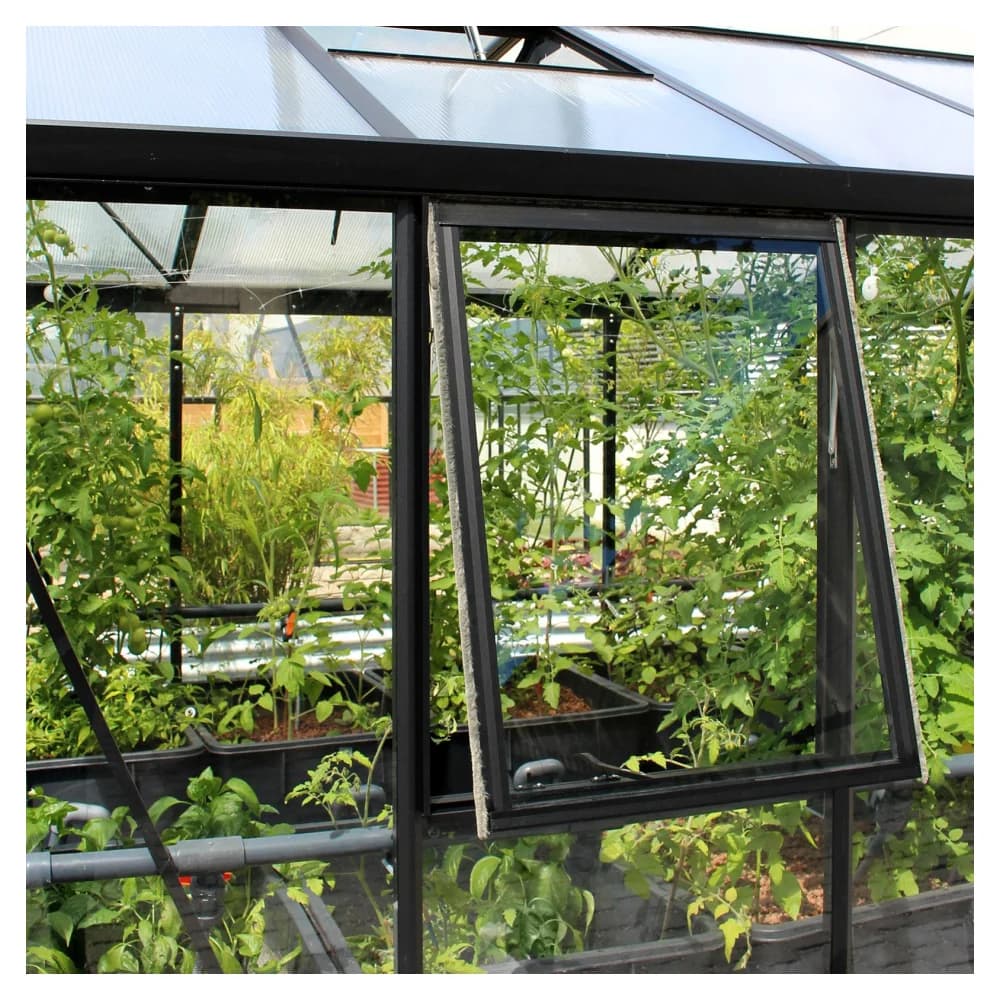 Vitavia, Seitenfenster "Z" für Vitavia Gewächshäuser, schwarz, 3mm ESG