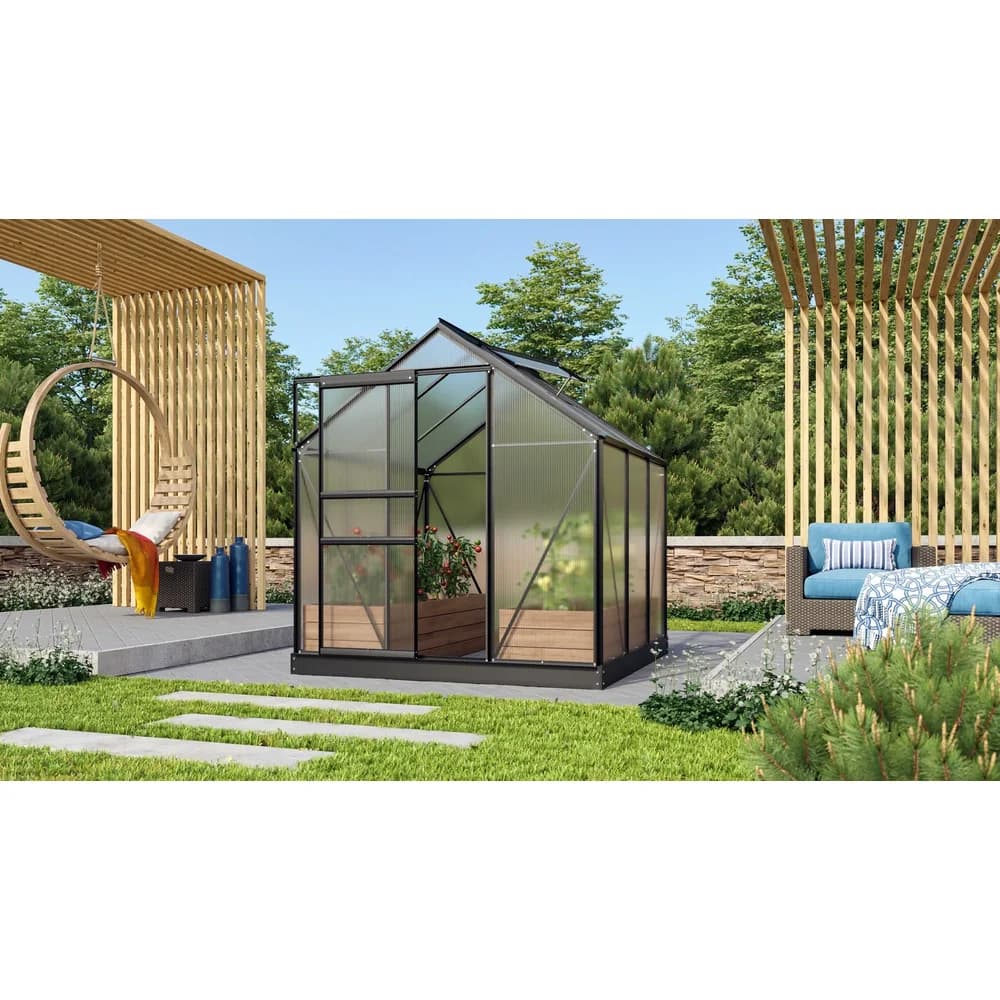 Vitavia Gewächshaus "Venus 3800",schwarz,3,8 m2