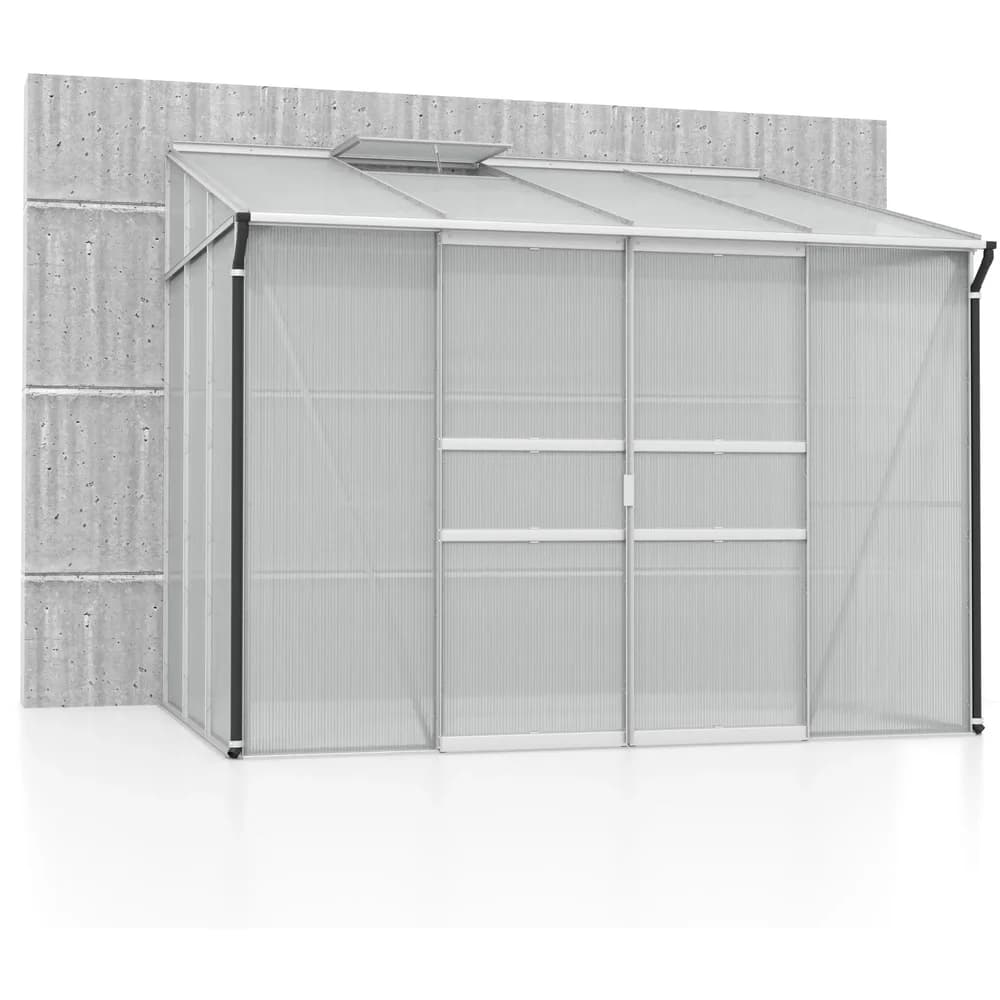 Vitavia Anlehn-Gewächshaus "Osiris 5200",aluminium eloxiert,5,2 m2
