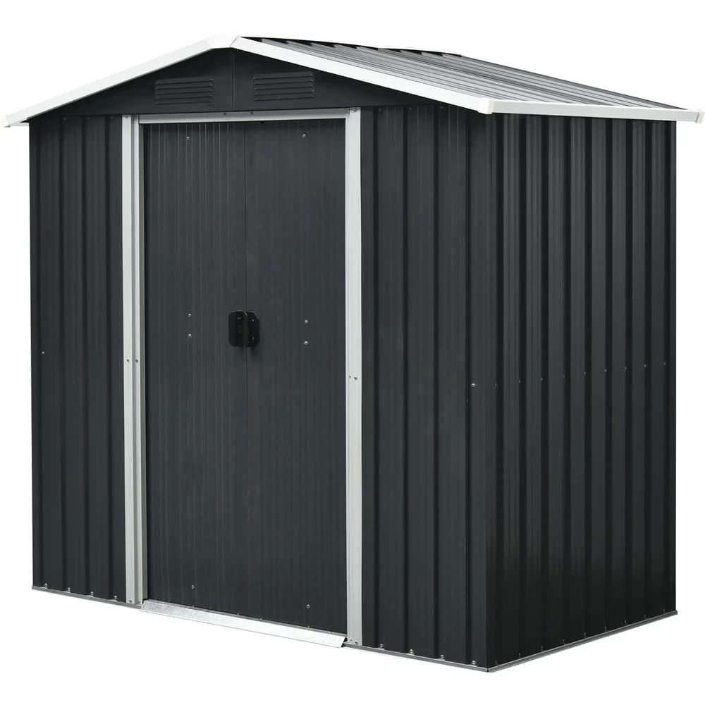 Pergart Gerätehaus "Düsseldorf II 64",schwarz,1,73 m2