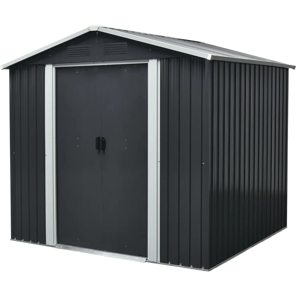 Pergart Gerätehaus "Düsseldorf II 86",schwarz,3,66 m2