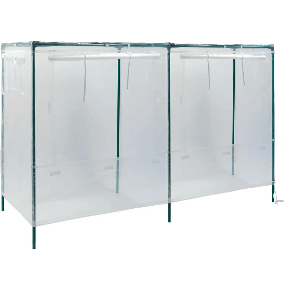 Vitavia Pflanzenschutzdach Hochbeetabdeckung eckig L, BxTxH: 55x158x105 cm weiß
