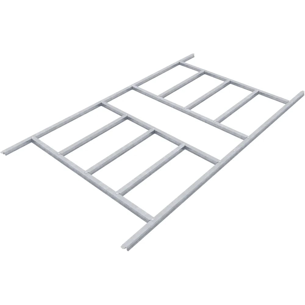Pergart Fundamentrahmen Lübeck 86, BxT: 224x181 cm silberfarben