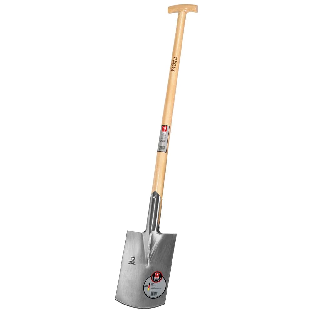 IDEAL Damenspaten BRITTA 250 x 165 / 160 mm Stahl mit Eschen-T-Stiel - 15010112