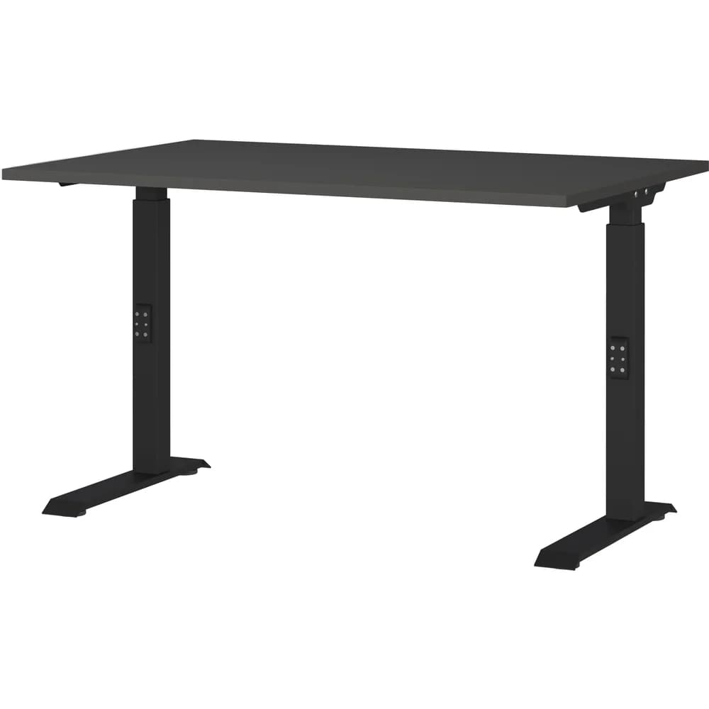 Germania-Werke Schreibtisch höhenverstellbar (mechanisch) »Mailand« 120 cm grau, 120x91x80 cm