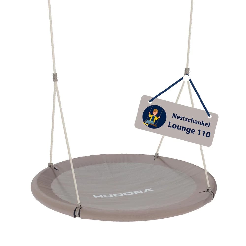 Hudora Einzelschaukel 72212 Nestschaukel Lounge 110, sand