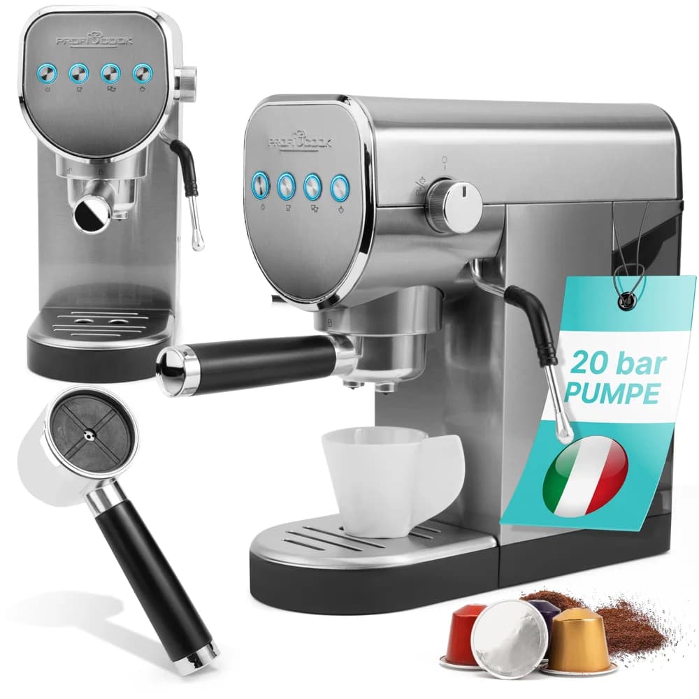 Proficook PC-ES-KA 1265 Siebträger und Kapsel