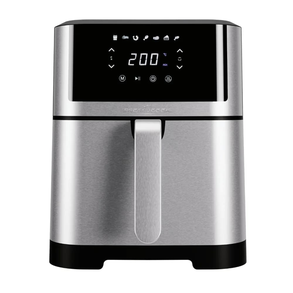 ProfiCook Heißluftfritteuse »PC-FR 1269« Edelstahl 8 Liter silber