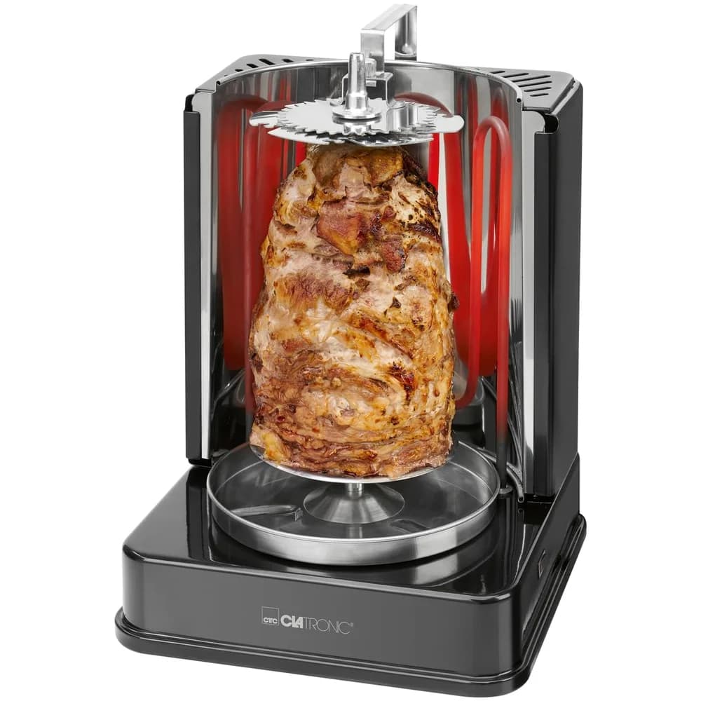 Clatronic DVG 3686 schwarz Döner-Vertikal-Multigrill