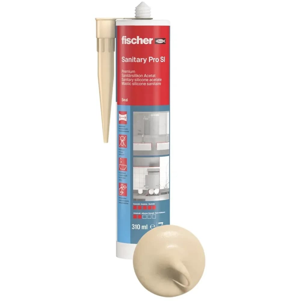 fischer Sanitärsilikon DSSA 310ml bahama-beige