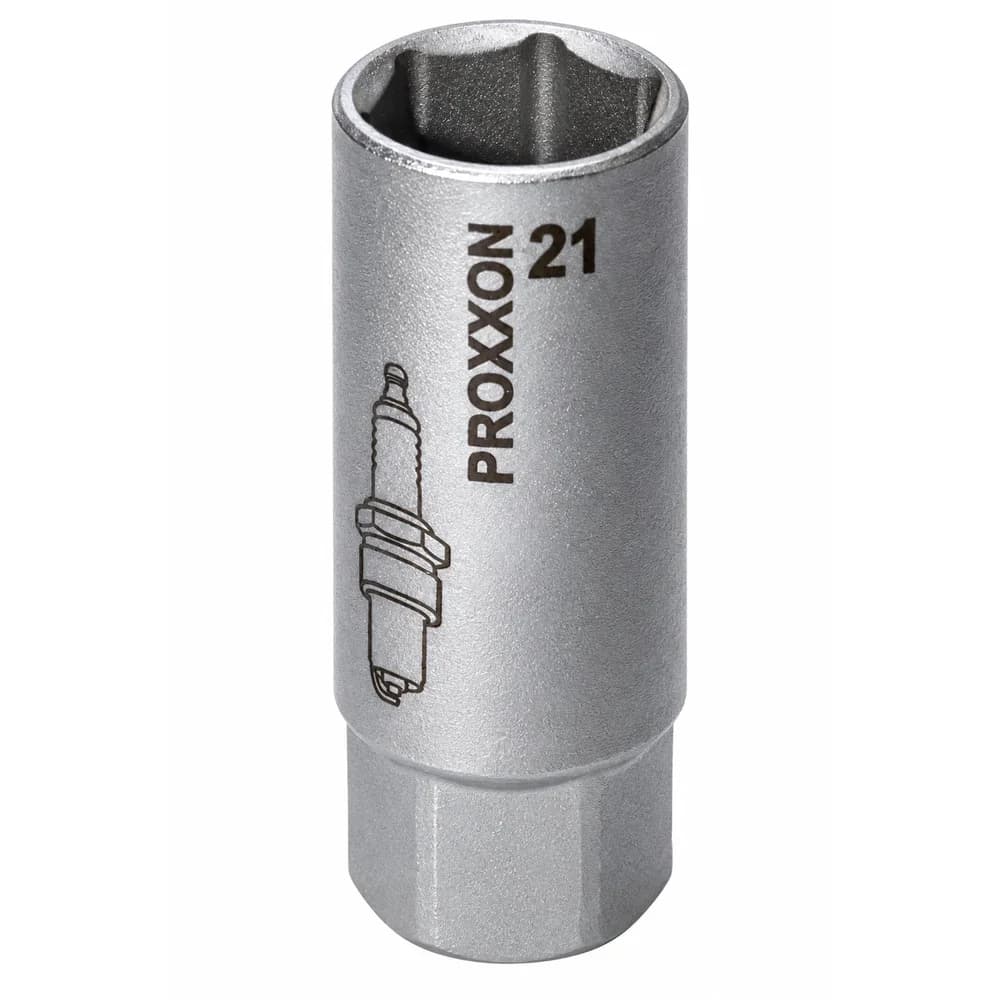 PROXXON 23444 Zündkerzen Nuss mit TPR Einlage 21mm Antrieb 12,5mm(1/2")