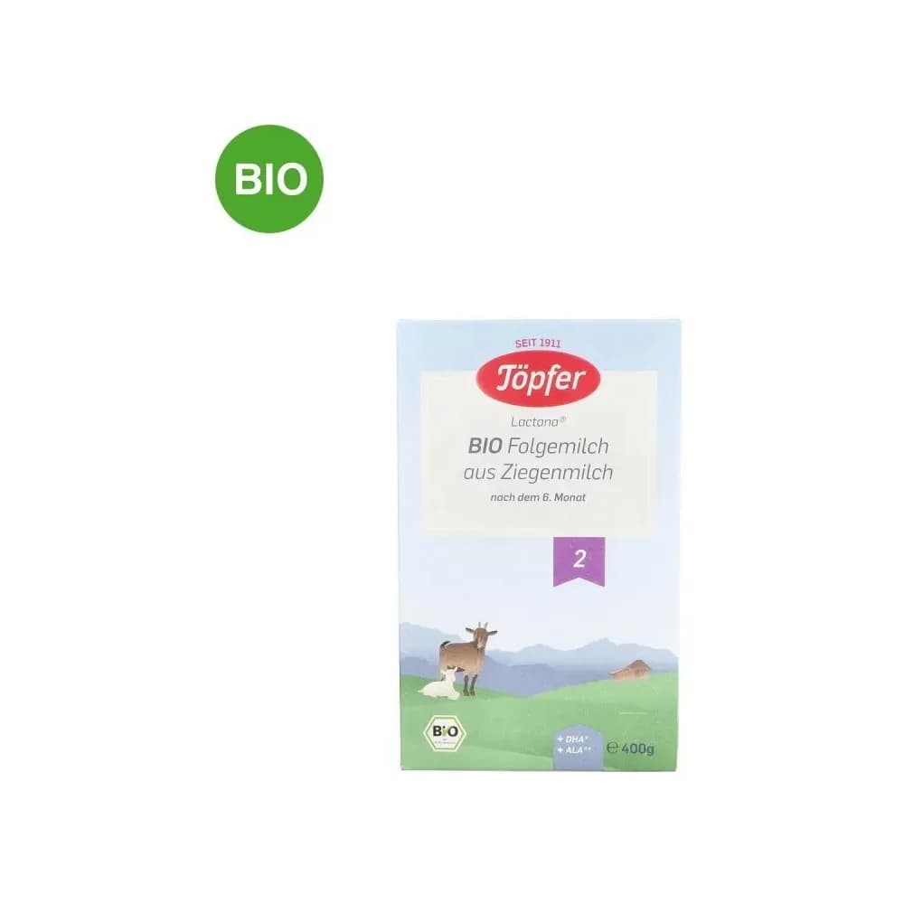 TÖPFER Bio Folgemilch auf Ziegenmilchbasis 2 400 g