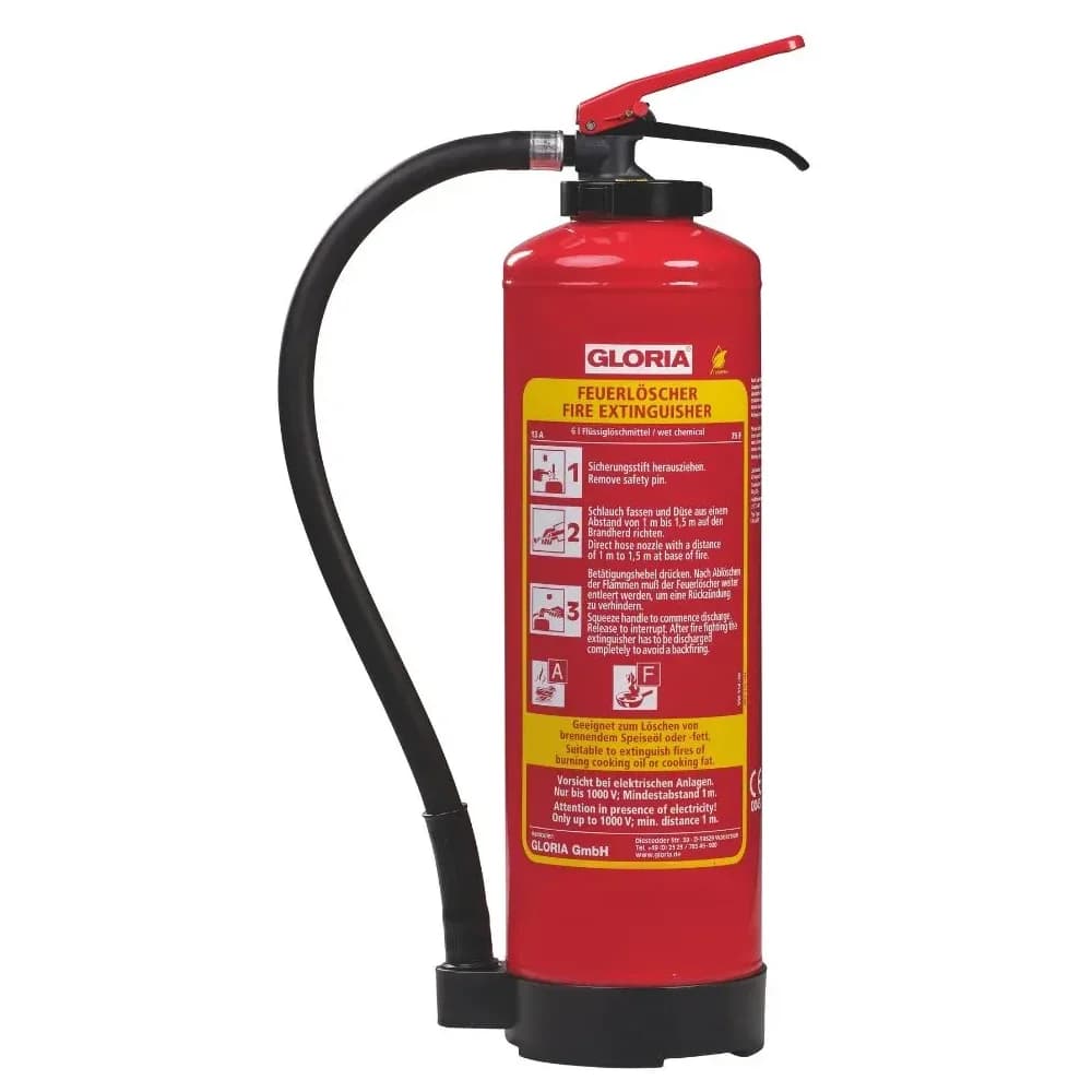 Gloria - FA 6 EASY - 6l - Fettbrand-Auflade-Feuerlöscher