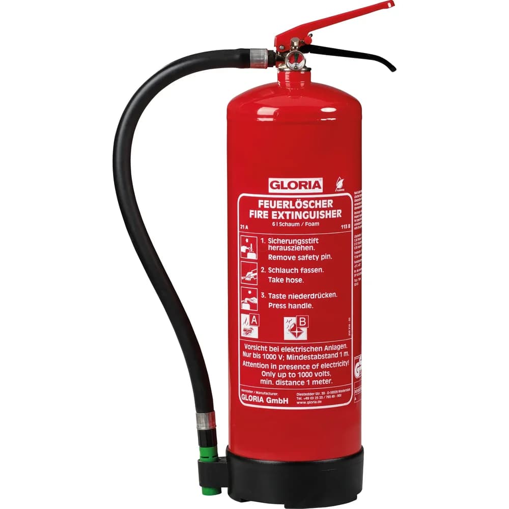 GLORIA SD6E - Feuerlöscher Schaum, 6 Liter