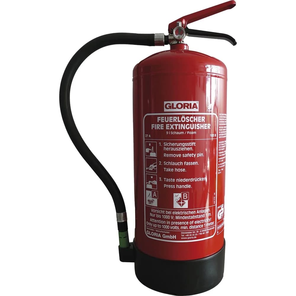 GLORIA SD9E - Feuerlöscher Schaum, 9 Liter