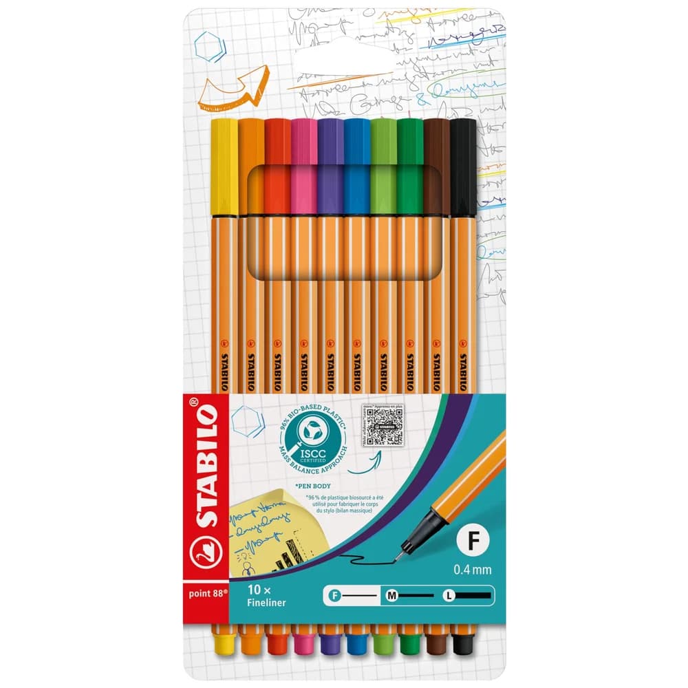 Stabilo 10er-Pack Fineliner »point 88 - Kreativ«