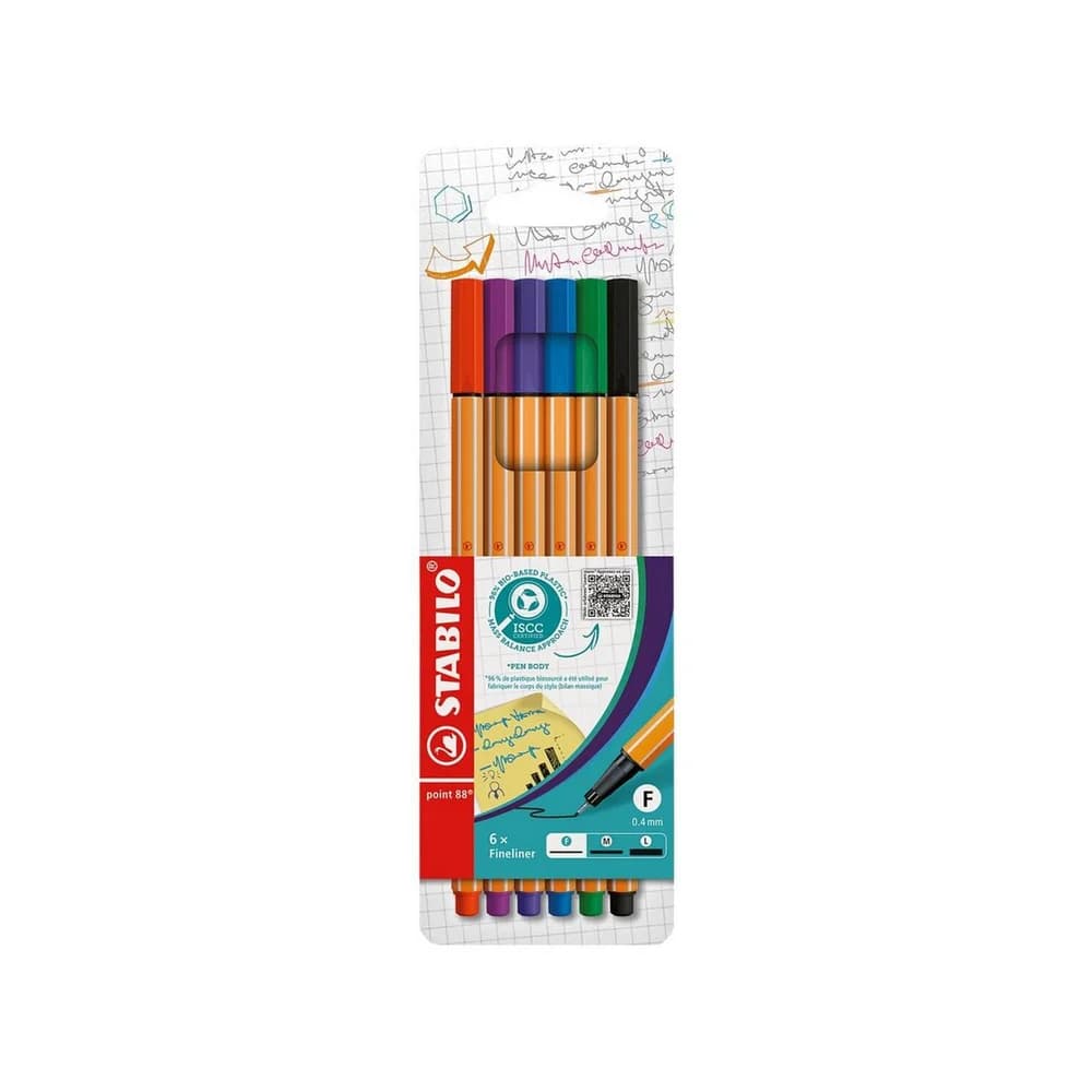 STABILO Fineliner Point 88-6 6er Etui