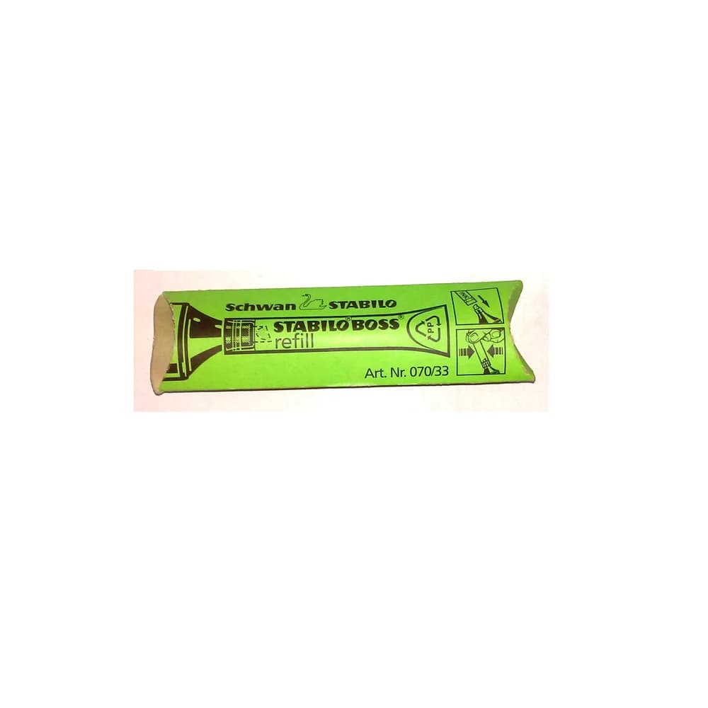 STABILO BOSS ORIGINAL refill Nachfüllung für Textmarker Grün 070/33