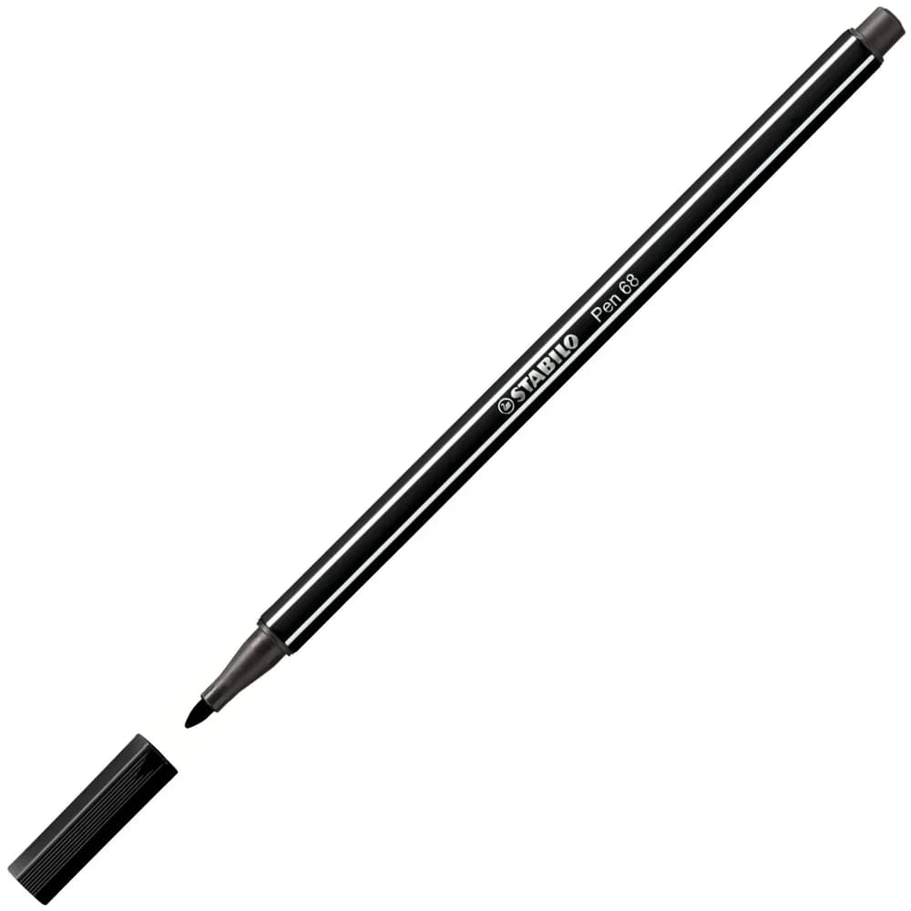 Stabilo Fasermaler Pen 68/46 M 1mm Rundspitze schwarz