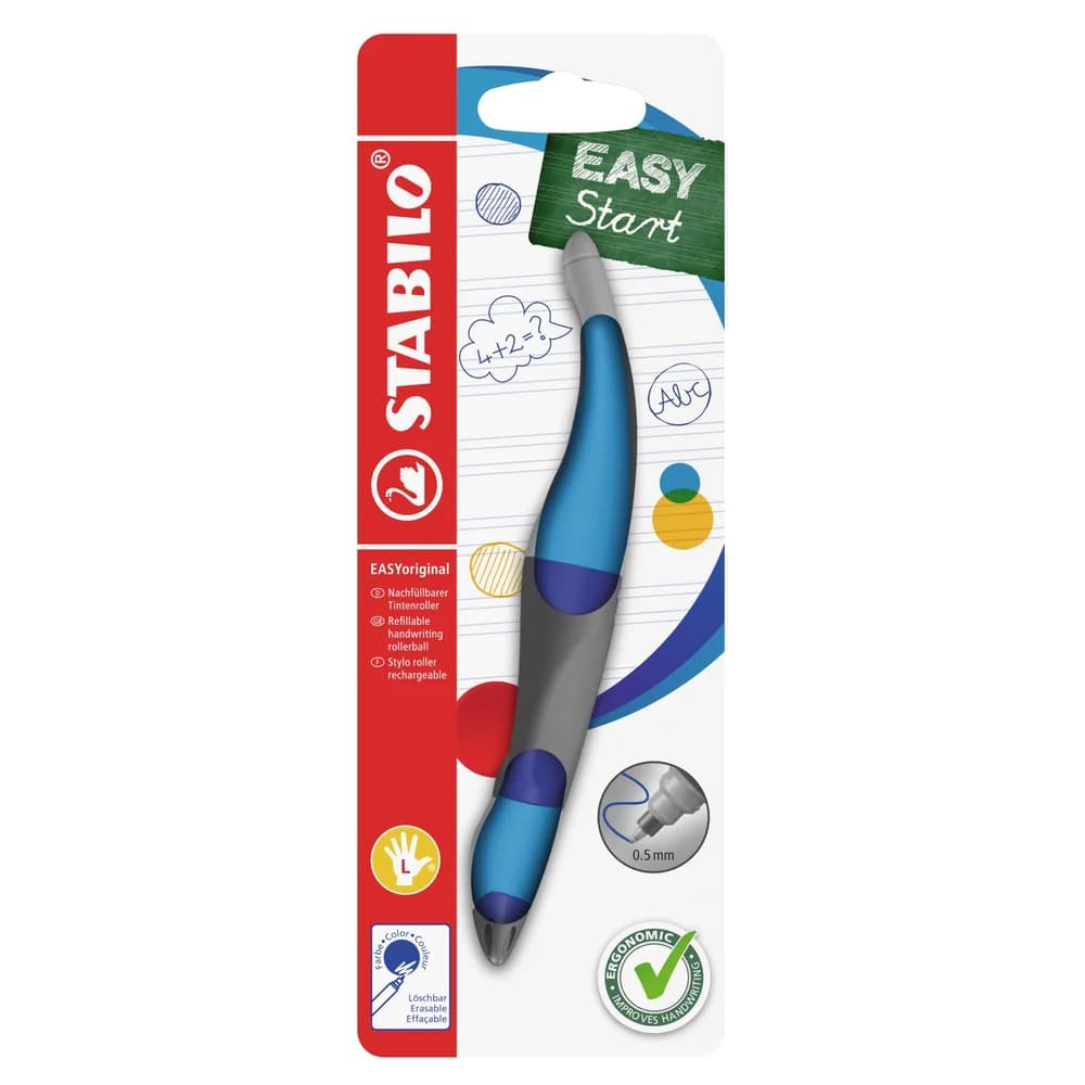 Stabilo EASY original Tintenroller, Linkshänder, dunkel-/hellblau
