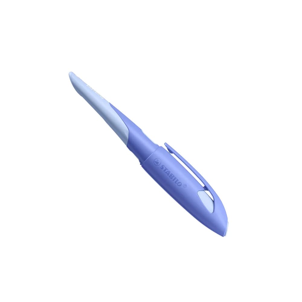 STABILO Schulfüller EASYbirdy für Linkshänder, Feder A (Anfänger), blau/hellblau