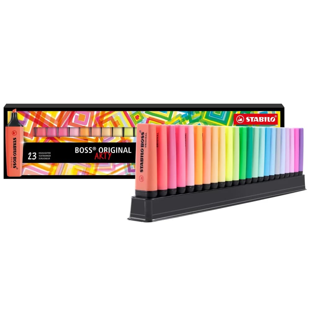 Stabilo 23er-Pack Textmarker »BOSS® Original« mit Tischset (limitierte Edition)