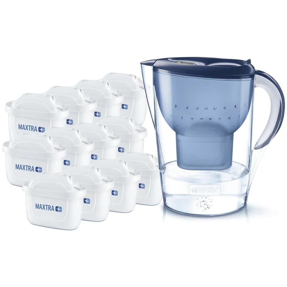 Brita Marella blau 2,4L + 12x Maxtra Wasserfilter