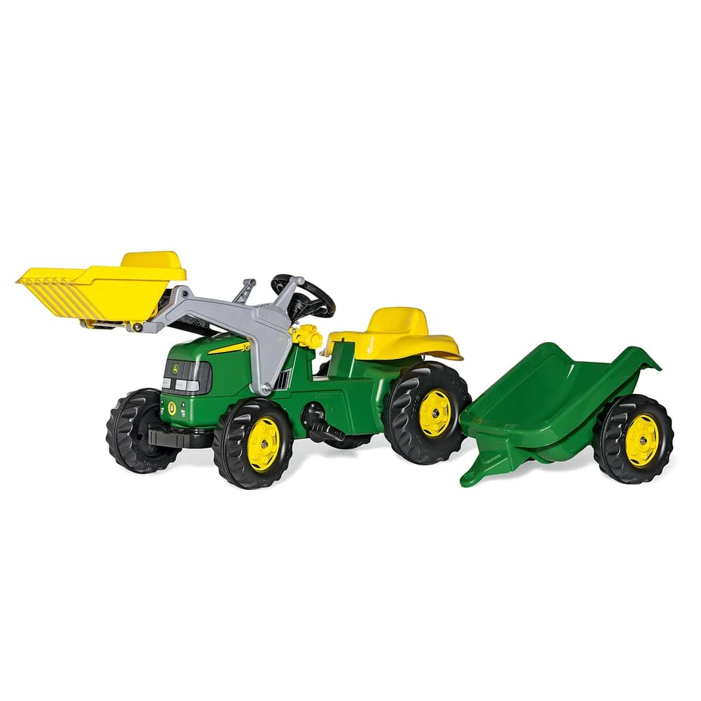 rolly toys® Tretfahrzeug 023110 rollyKid John Deere, rollyKid mit Frontlader und