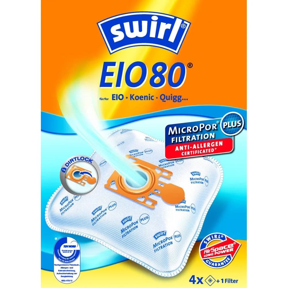 Swirl Staubbeutel EIO 80 EcoPor VE4