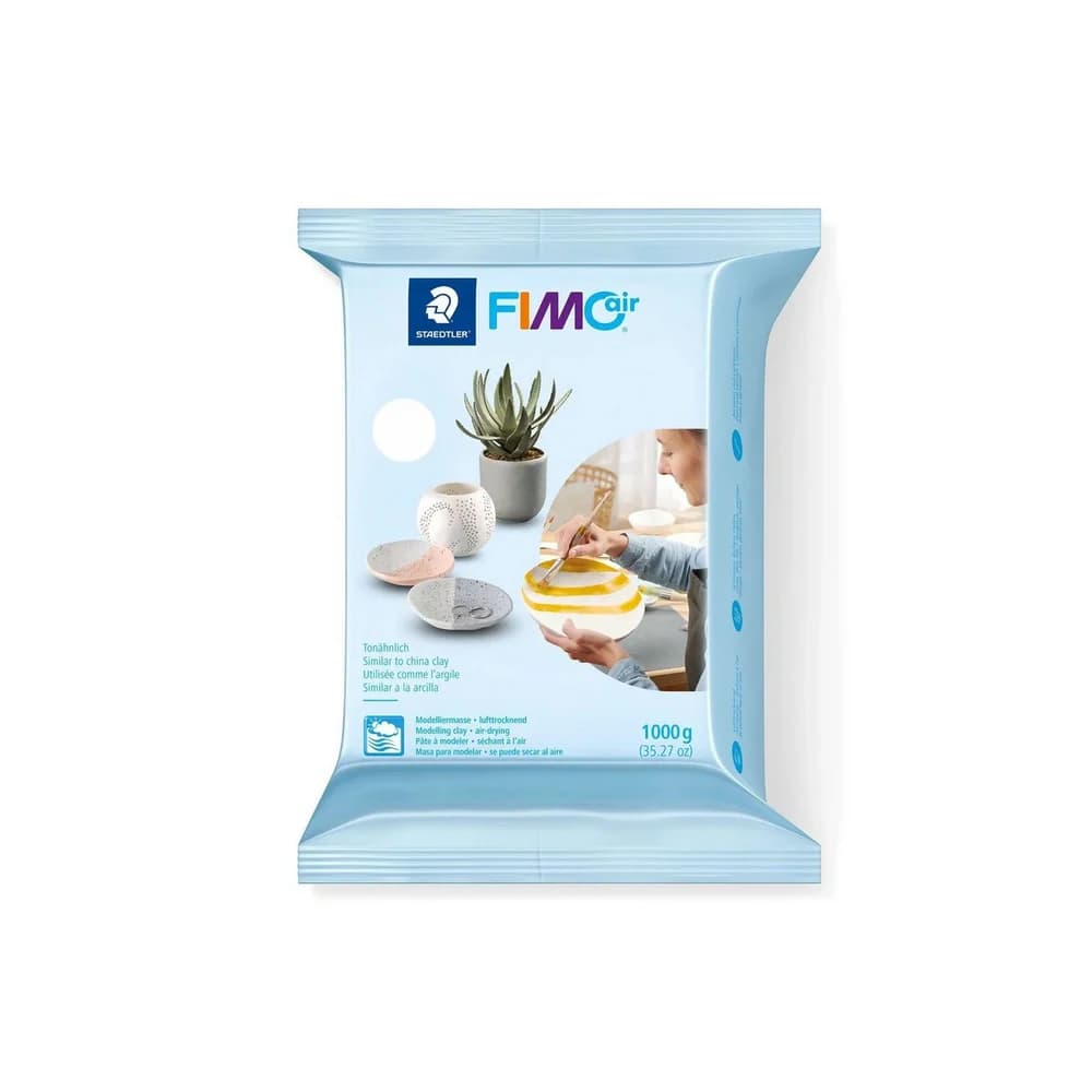 STAEDTLER FIMOair 8101 lufttrocknende Modelliermasse Einzelprodukt weiß, 1000g