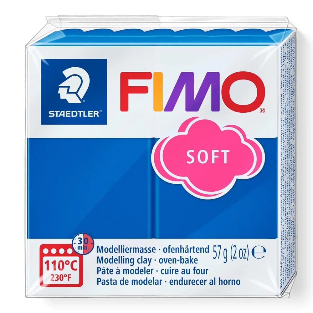 STAEDTLER Bastelnaturmaterial Fimo Soft pazifkblau 57 Gramm blau