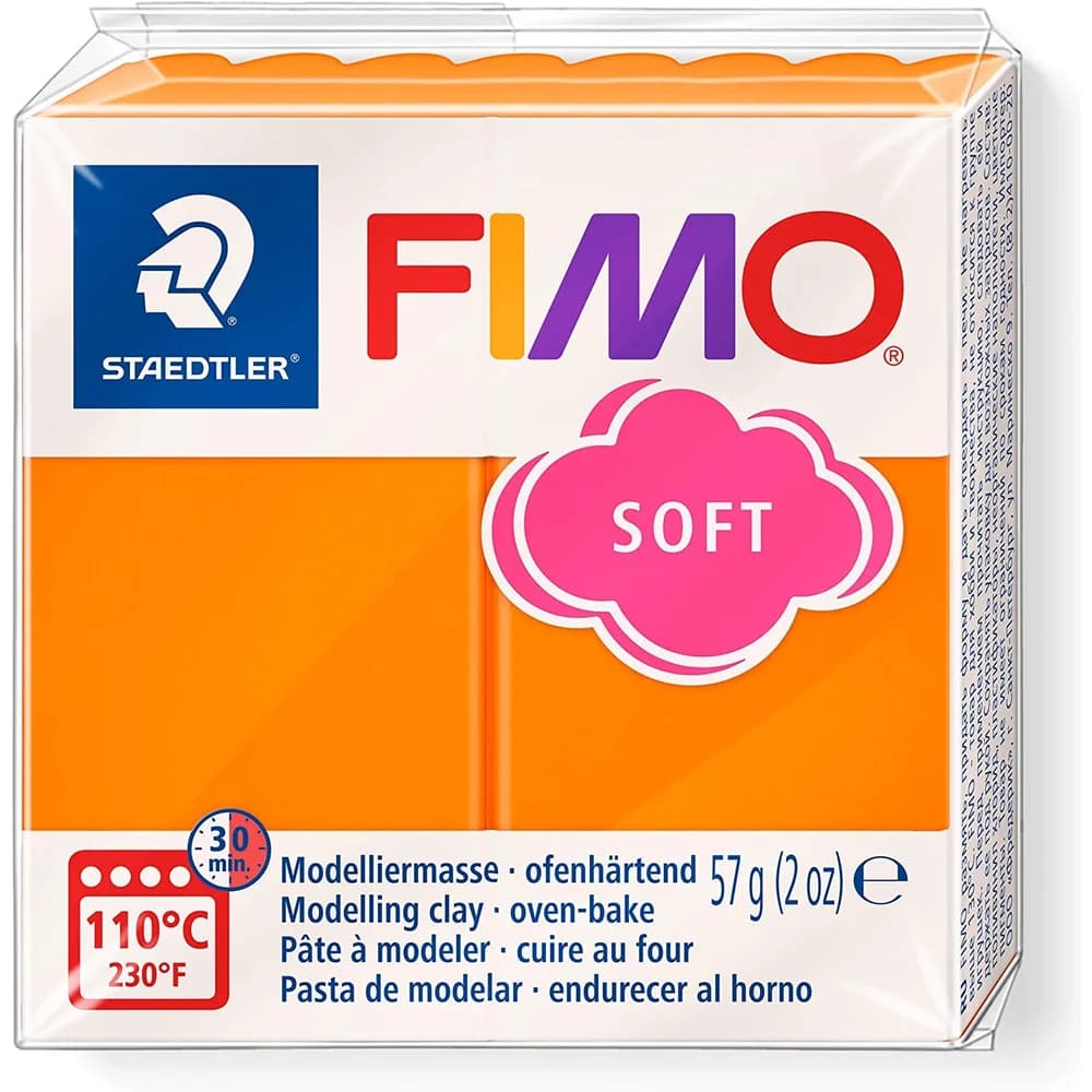 STAEDTLER Bastelnaturmaterial Fimo Soft mandarine 57 Gramm