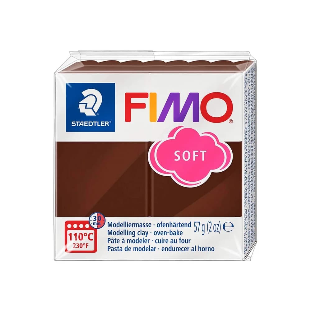 STAEDTLER Bastelnaturmaterial Fimo Soft schoko 57 Gramm braun