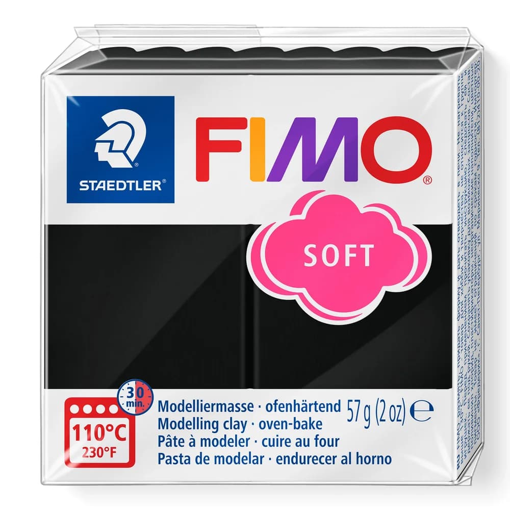 Staedtler FIMO 8020 Modellierton 57 g Schwarz 1 Stück(e)