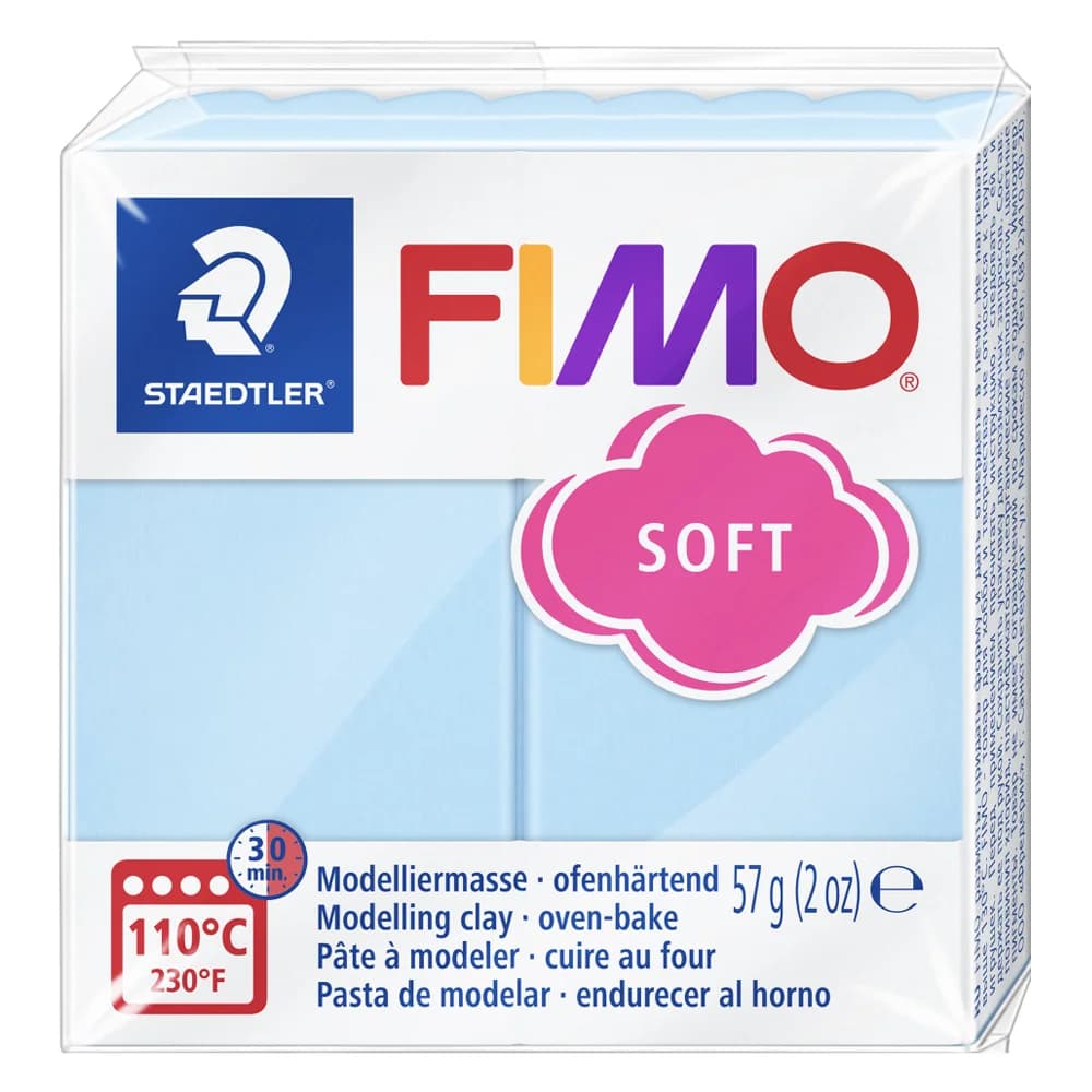 STAEDTLER FIMO soft 8020 ofenhärtende Modelliermasse Einzelprodukt, 57g, aqua