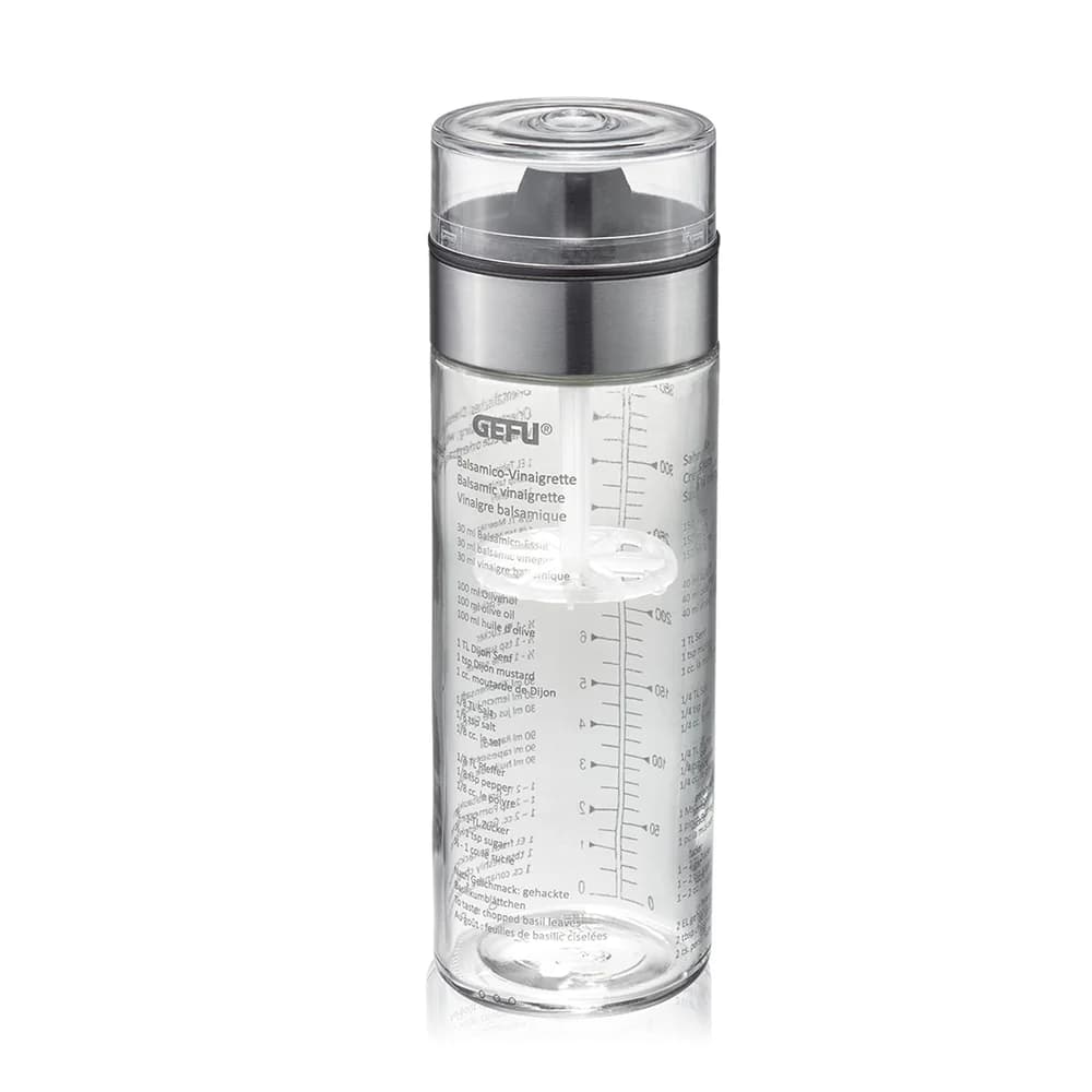 GEFU Glas-Dressingshaker Salatdressingshaker MIX mit Topquirl