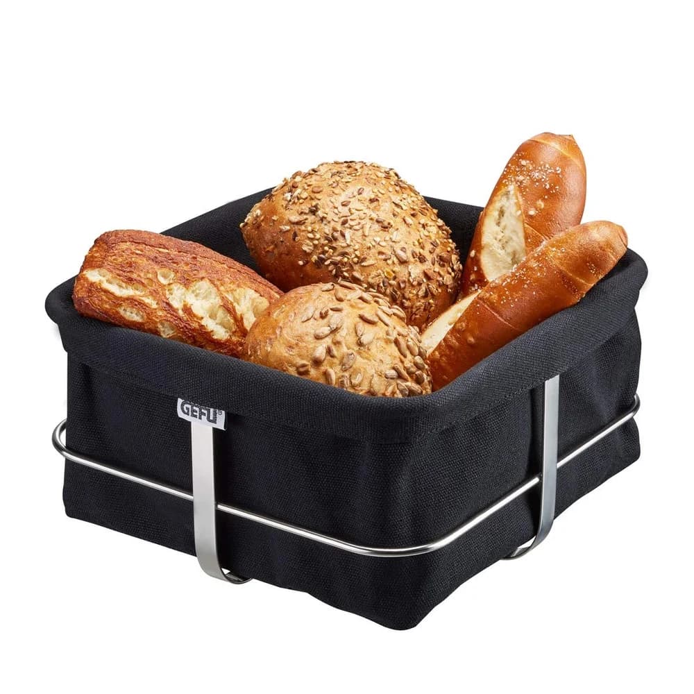 GEFU Brotkorb schwarz eckig