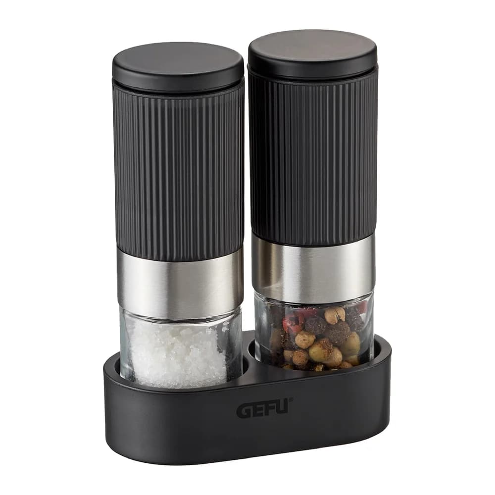 GEFU Salz-/Pfeffermühle Pfeffermühle Salzmühle TUSOME 2Tl Salz Gewürzmühle