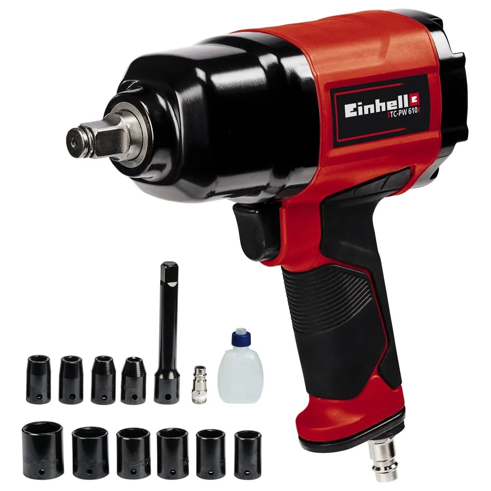 Einhell Druckluft-Schlagschrauber (Pn) TC-PW 610 - Schwarz/Rot